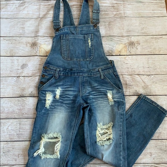 Machine Pants - Distressed Machine Overalls